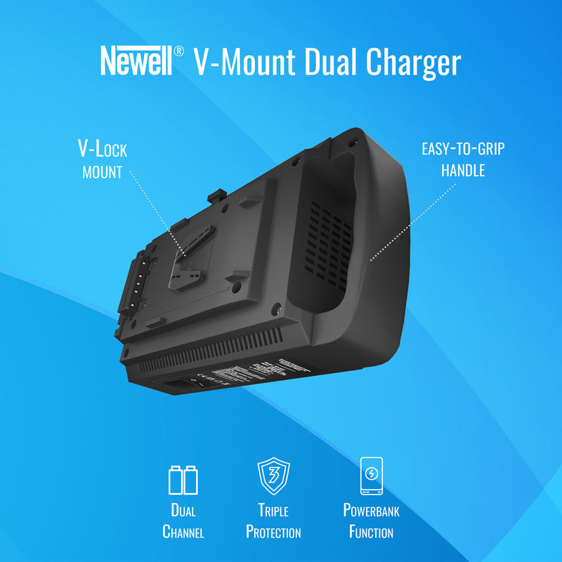 Newell dual-channel charger for V-Mount