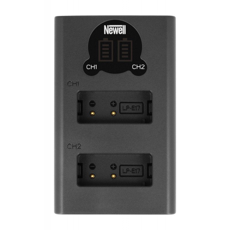 Set 1x Newell DL-USB-C charger and 1x LP-E17 battery for Canon