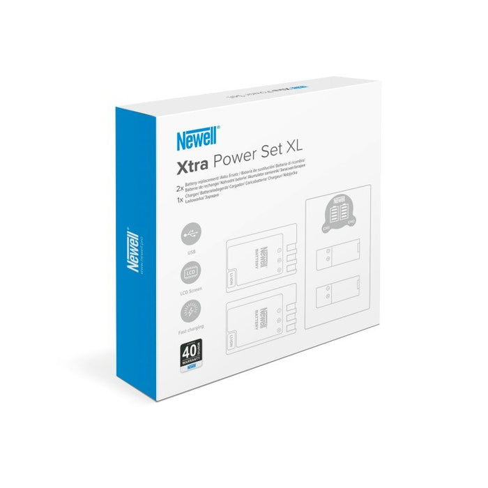 Set 1x Newell DL-USB-C charger and 2x NP-BX1 batteries for Sony