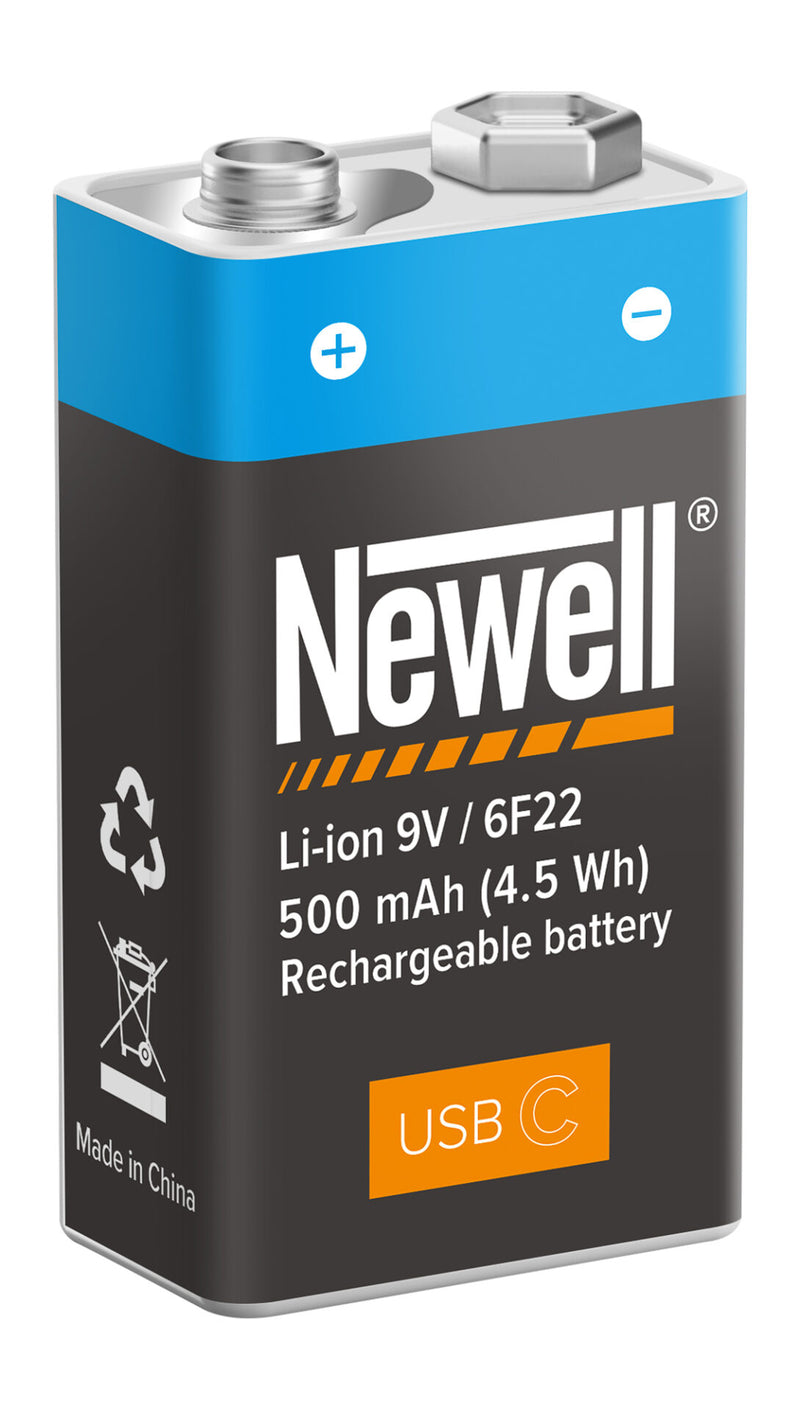Newell 9V USB-C 500 mAh Rechargeable Battery