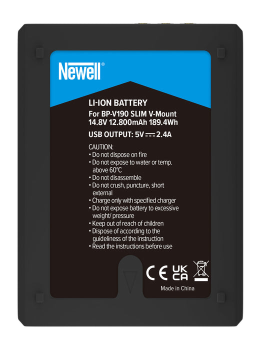 Newell BP-V190 SLIM V-Mount Battery