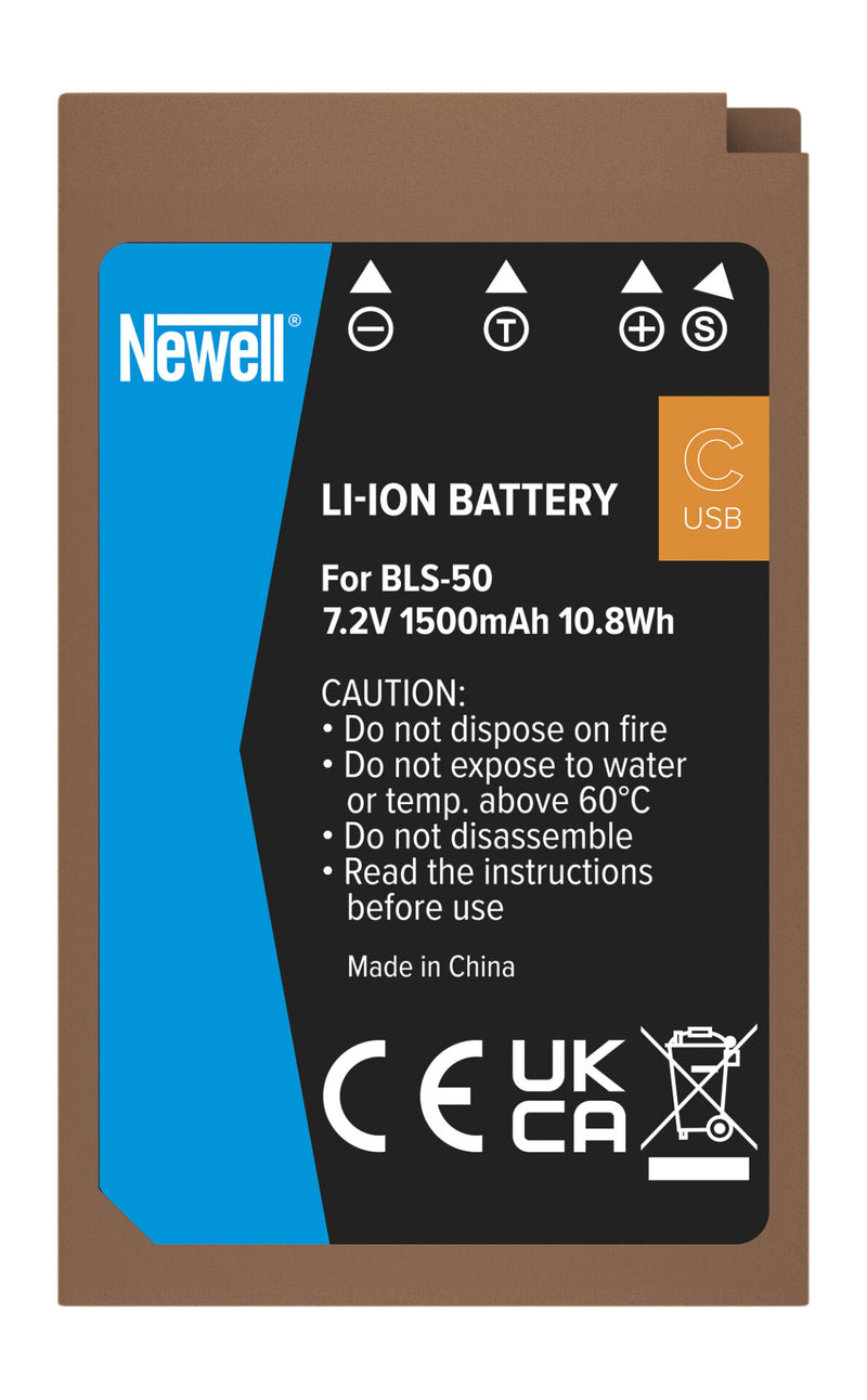 Newell BLS-50 USB-C Battery for Olympus