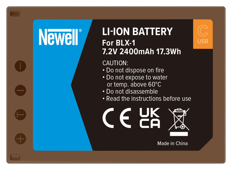 Newell BLX-1 USB-C Battery for Olympus