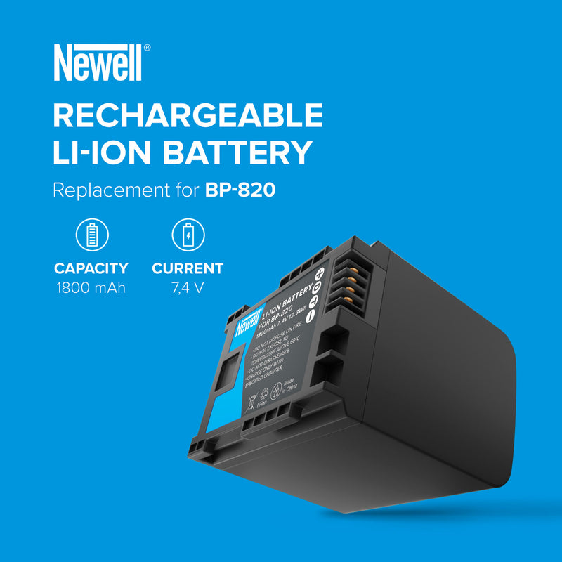 Newell Battery BP-820 for Canon