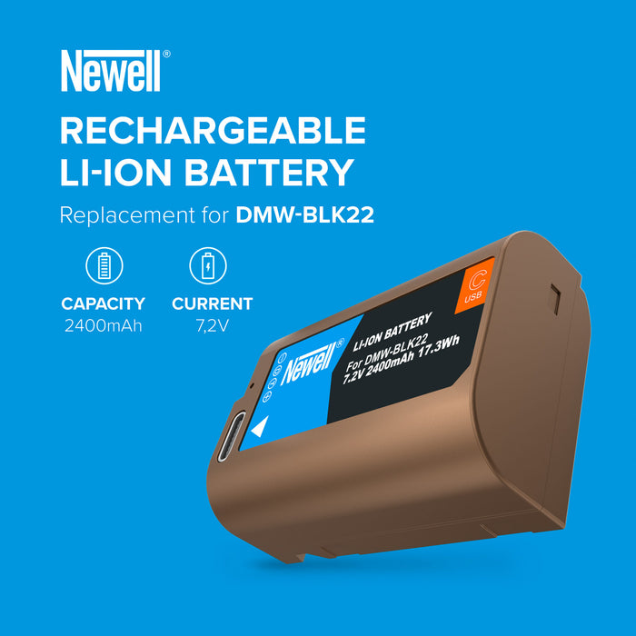 Newell DMW-BLK22 USB-C Battery for Panasonic