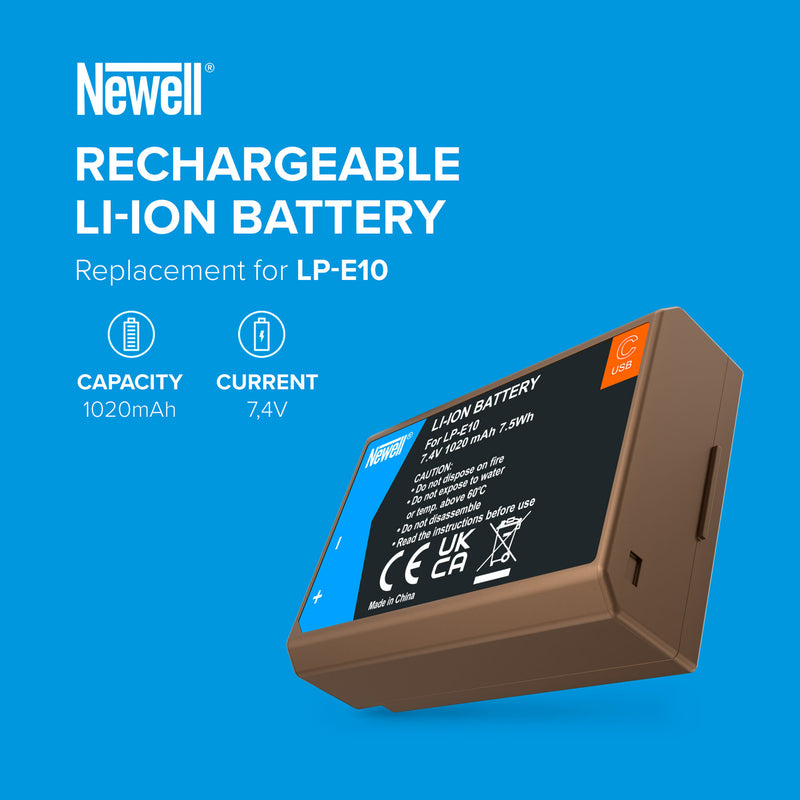 Newell LP-E10 USB-C Battery for Canon