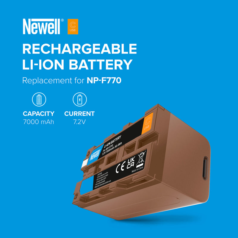 Newell NP-F770 USB-C Battery for Sony