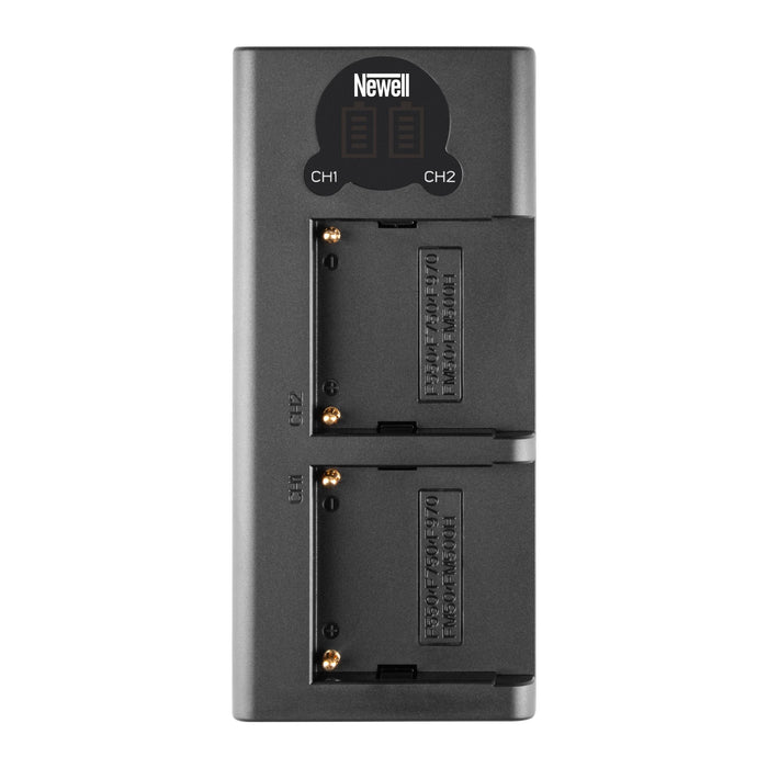 Newell DL-USB-C Dual Channel Charger for Sony NP-F550/770/970 Battery