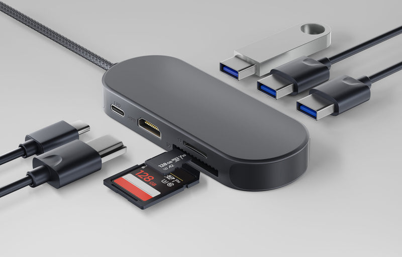 Newell 7-in-1 hub - graphite