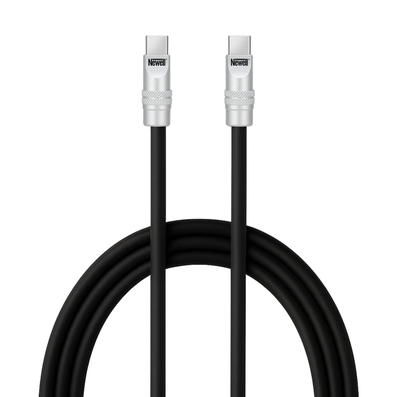 Newell USB-C - USB-C 100 W cable, 2 m, Silicone, Black