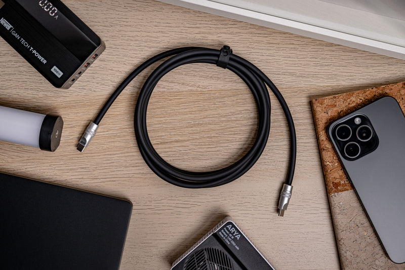 Newell USB-C - USB-C 100 W cable, 2 m, Silicone, Black