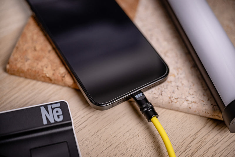 Newell USB-C - USB-C 100 W cable, 2 m, Silicone, Yellow-Black