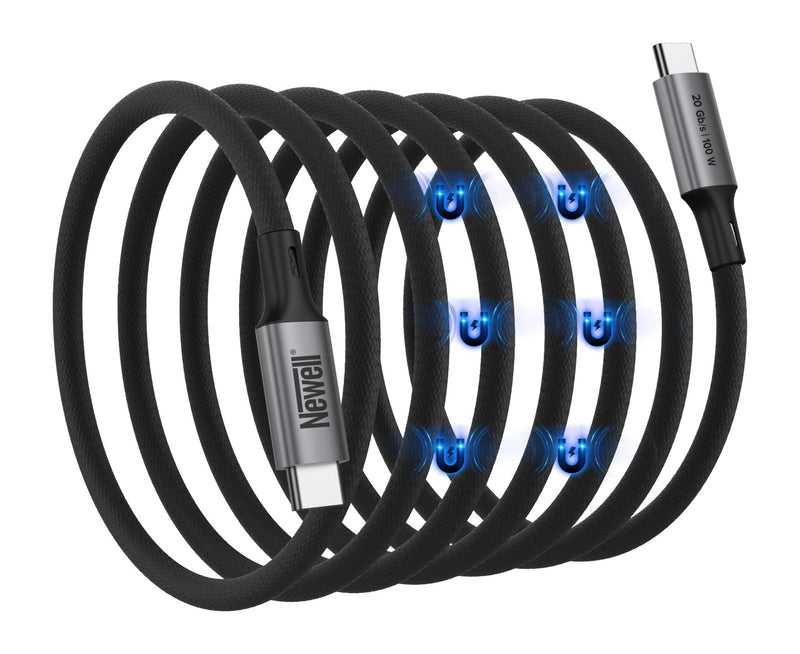 Newell USB-C 100W 1m Magnetic Cable, Graphite