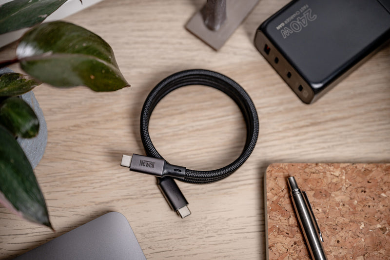 Newell USB-C 100W 1m Magnetic Cable, Graphite