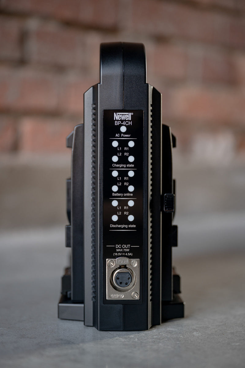 Newell BP-4CH four-channel charger for V-mount