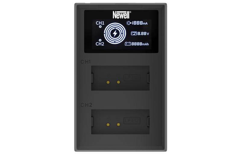 Newell FDL-USB-C dual channel charger for LP-E12