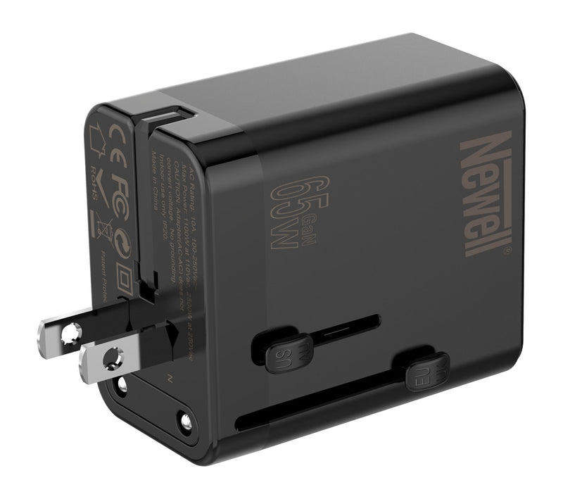 Newell GaN travel adapter 65W mains charger