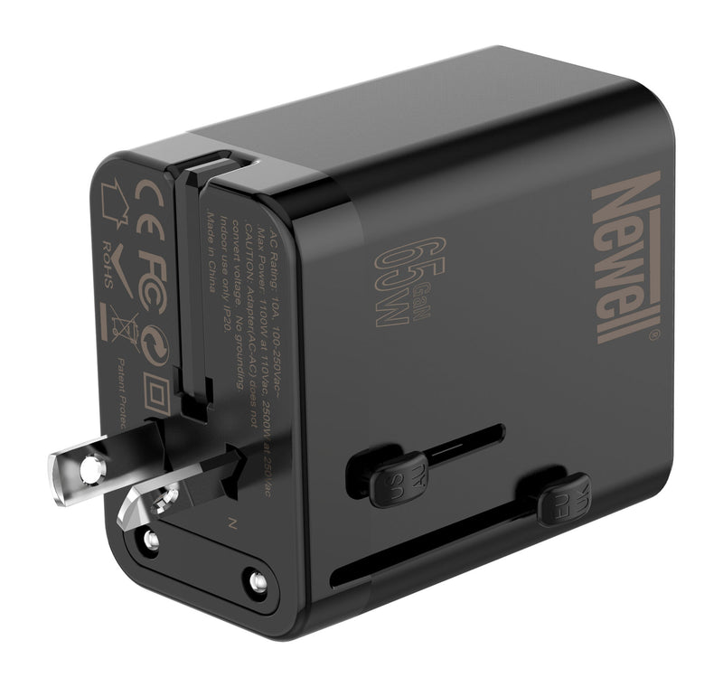 Newell GaN travel adapter 65W mains charger
