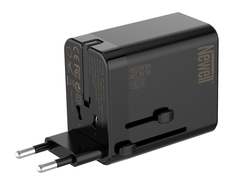 Newell GaN travel adapter 65W mains charger