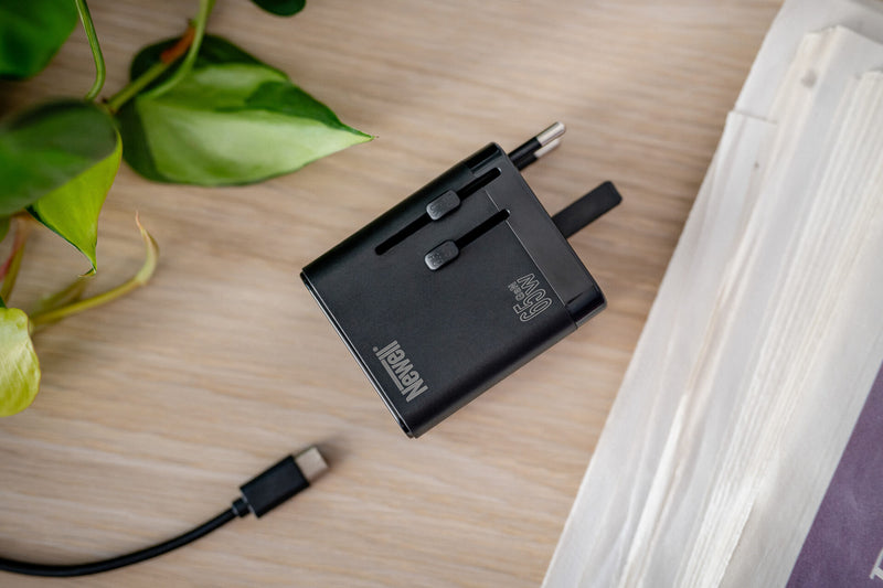 Newell GaN travel adapter 65W mains charger