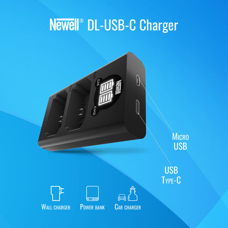 Newell DL-USB-C dual channel charger for AHDBT-901