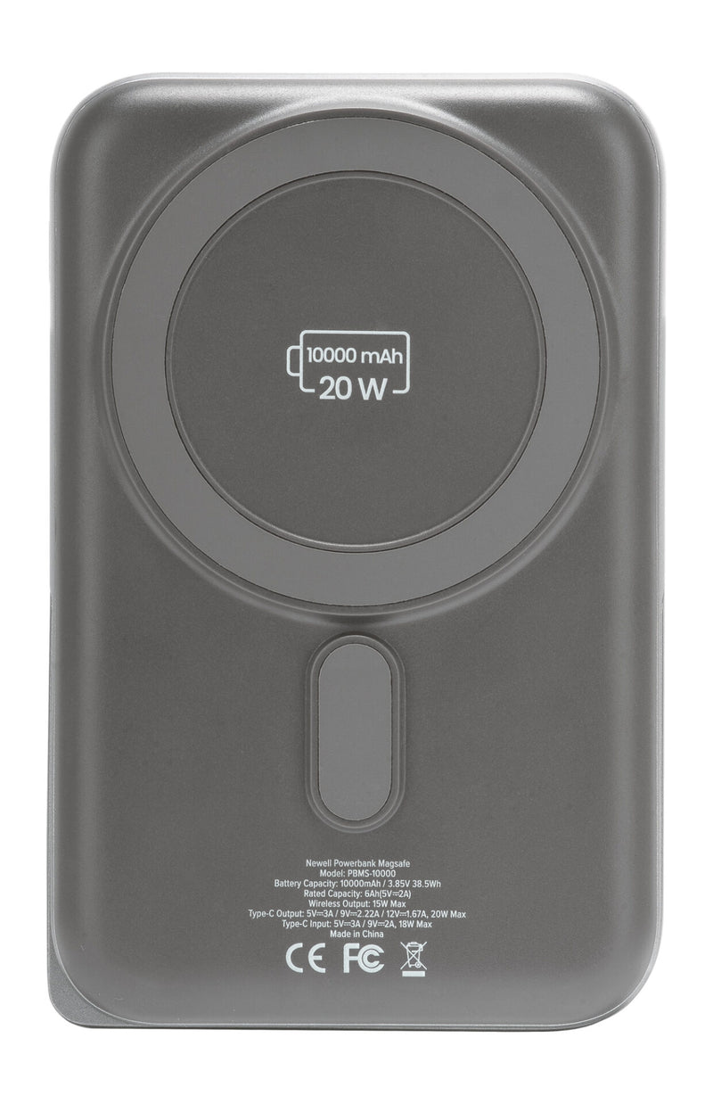 Newell Power Bank MS-10000 MagSafe 10000 mAh PD 20W Grey
