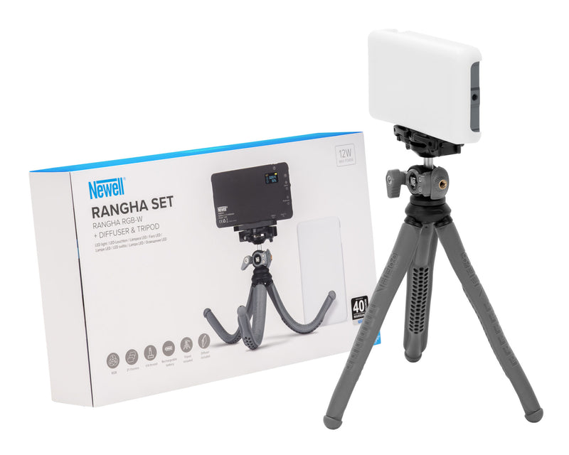 Newell Rangha RGB-W LED Dual Set with Diffuser and Tripod