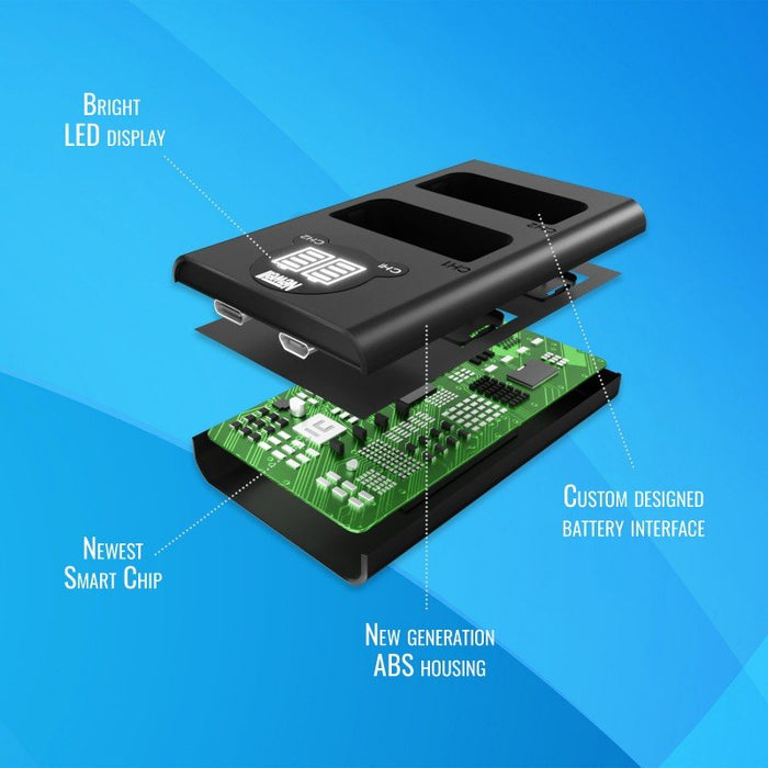 Newell DL-USB-C dual channel charger for BLX-1