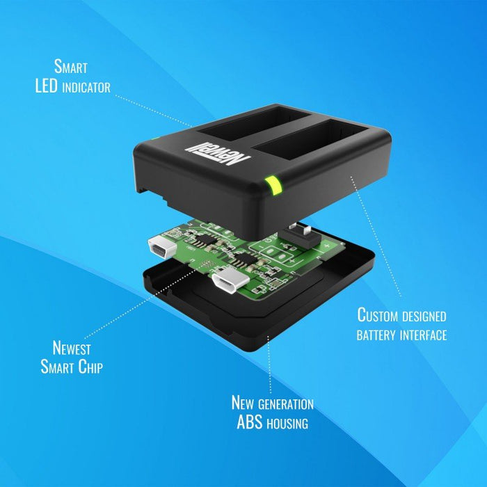 Newell SDC-USB dual-channel charger for LB-015 batteries for Kodak