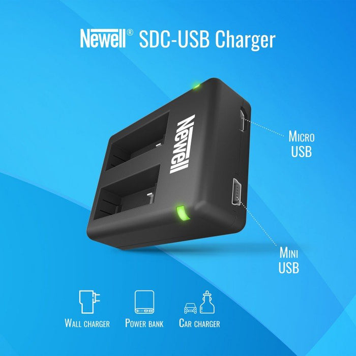 Newell SDC-USB dual-channel charger for LB-015 batteries for Kodak