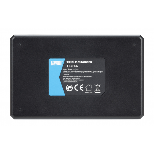 Newell TT-USB-C Three-channel charger for LP-E6 for Canon