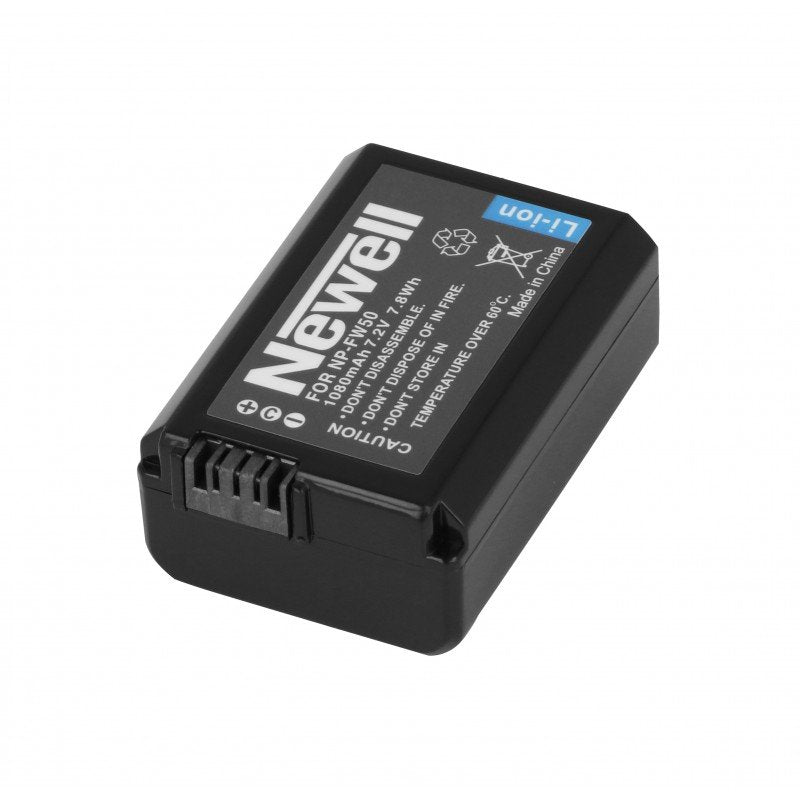 Set 1x Newell DL-USB-C charger and 1x NP-FW50 battery for Sony