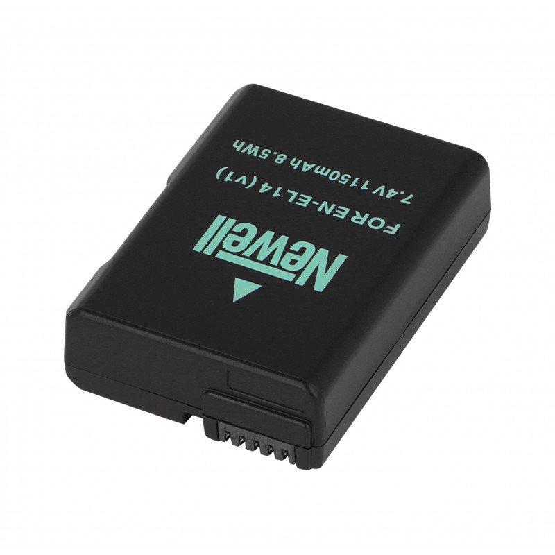 Set 1x Newell DL-USB-C charger and 2x EN-EL14 batteries for Nikon