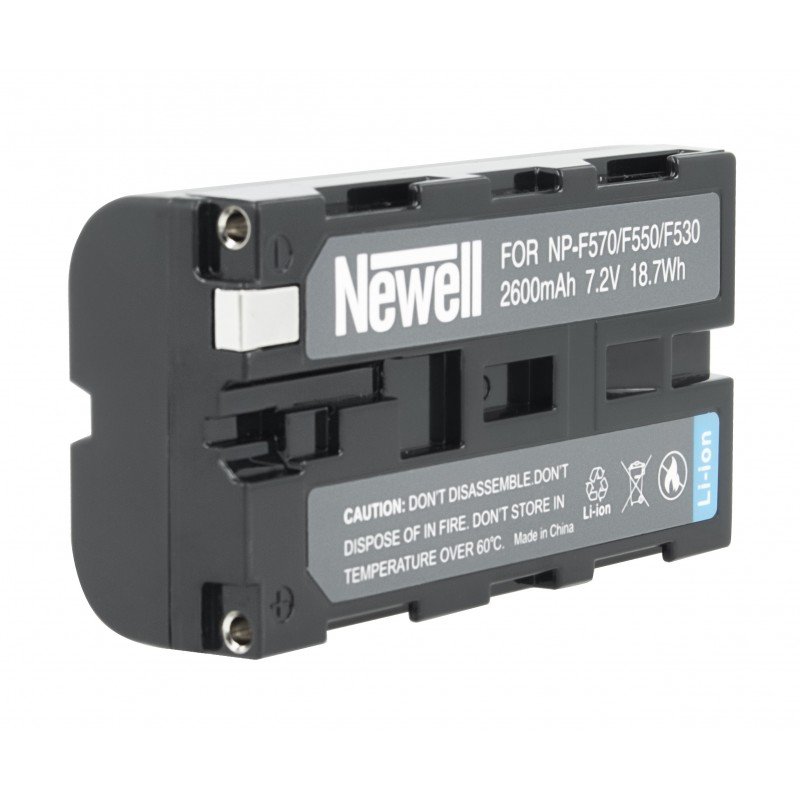 Set 1x Newell DL-USB-C charger and 2x NP-F570 batteries for Sony